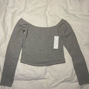Urban Outfitters Off the shoulder cropped long sleeve